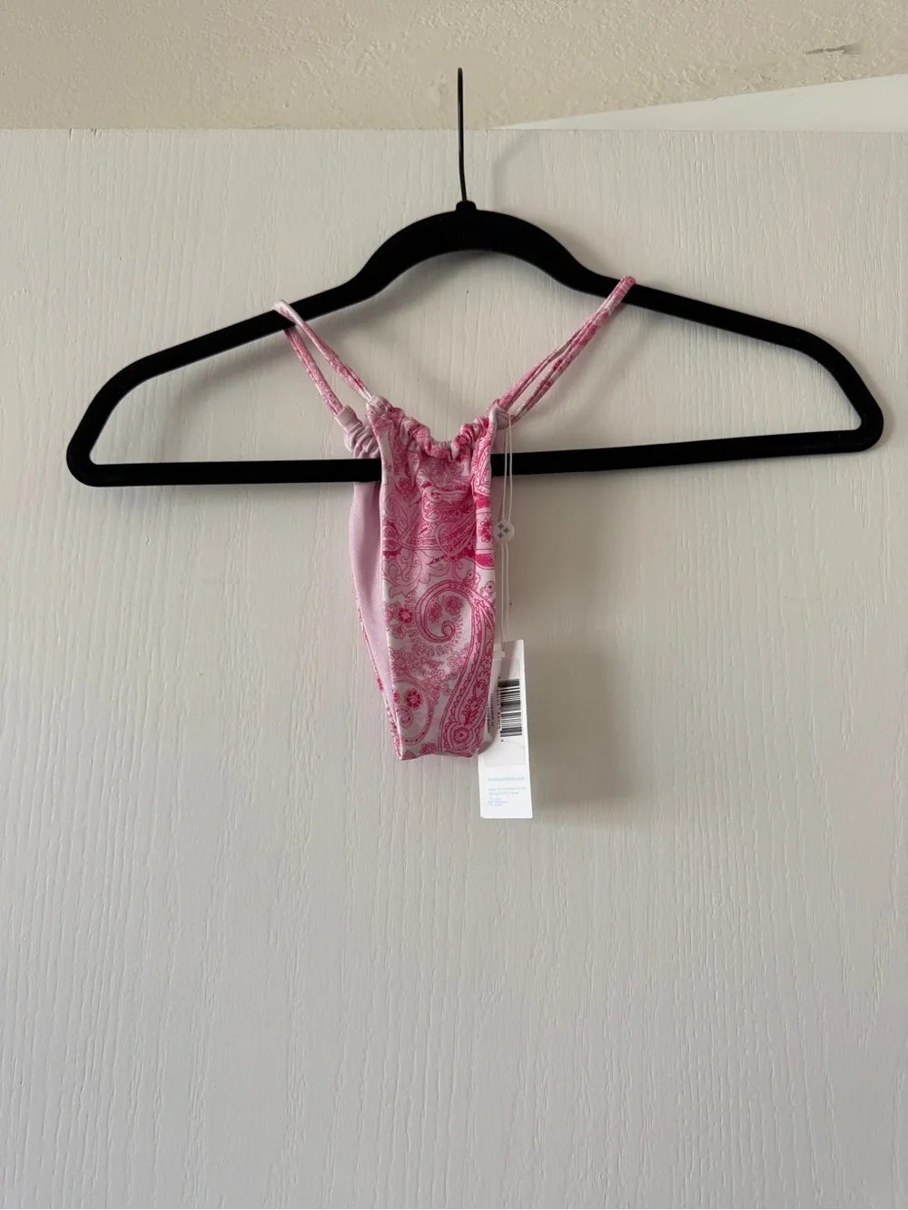 Frankie's Bikinis Francesca Shine Bottom in Pink Paisley